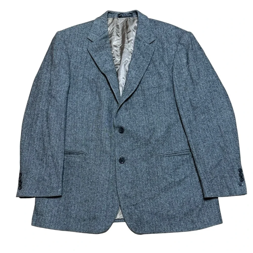 Gianfranco Ruffini Italy Camel Hair Blend Blazer Jacket Mens 44R Quiet Luxury
